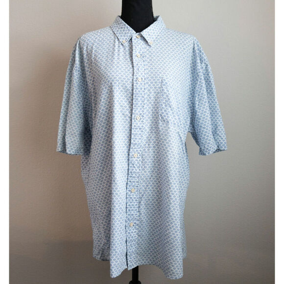 Faherty Brand Men's Size XL Short Sleeve Stretch Playa Shirt - Picture 3 of 8